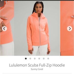 Lululemon scuba full zip hoodie.  Size 4